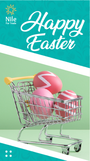 Happy Easter Online Instagram Story Template | Easter Designs