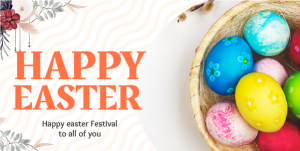 Happy Easter Twitter Post Template Download | Easter Designs