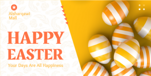 Happy Easter Twitter Post | Easter Eggs Twitter Post Maker