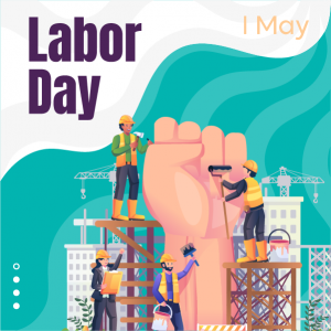 تصميم منشورات فيس بوك تهنئة عيد العمال | اجمل الصور عن عيد العمال