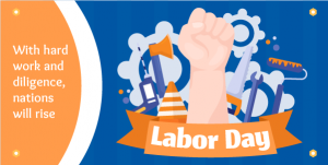 International Labour Day Twitter Post Design Template