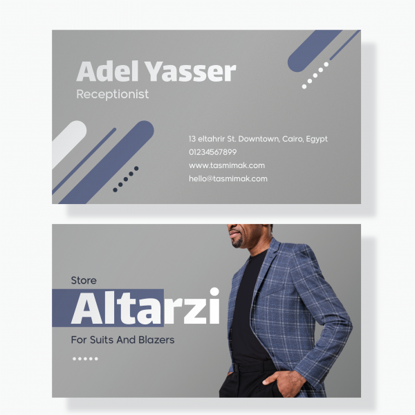 Tailor Brands Business Cards | Fashion Business Card Design