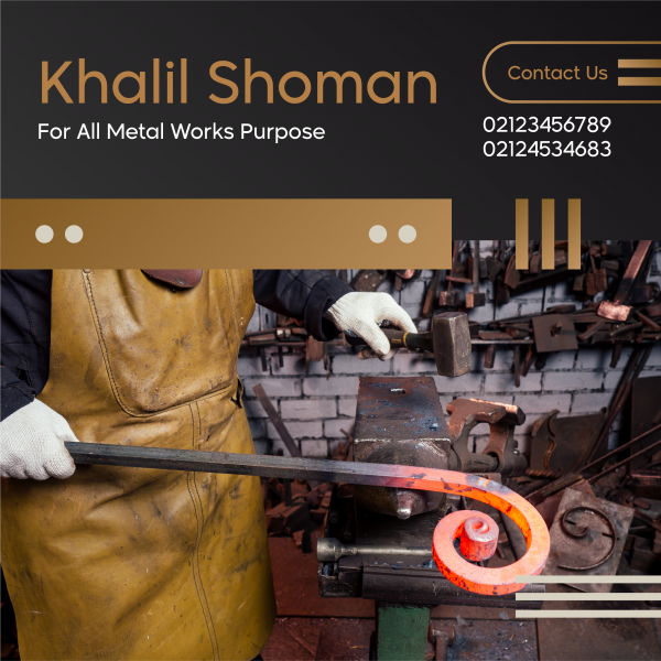 Blacksmith | Steel Workshop Facebook Advertising Template