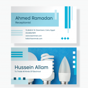 Electrical Business Card Design Download | PSD Card