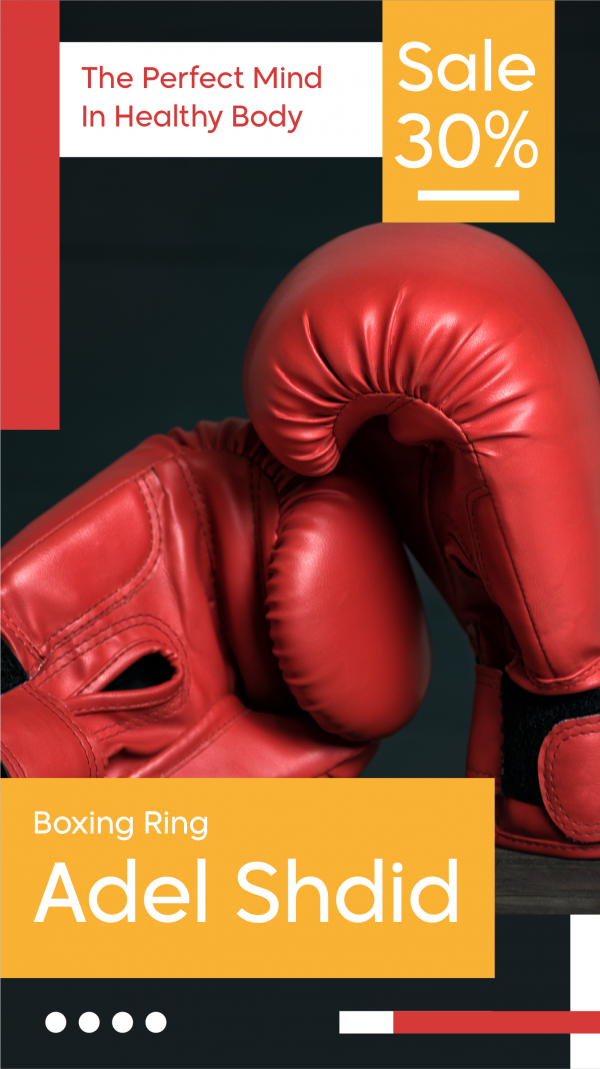 Facebook Stories Online for a Boxing Club