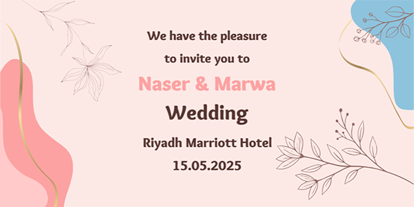  Digital Wedding Invitation PSD on Twitter Post