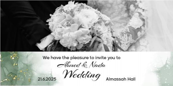Marriage Invitation Twitter Post | Digital Wedding Invitations