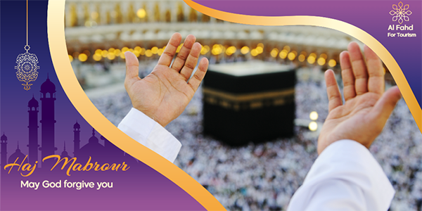 Hajj Mabrour Twitter Post Design Template | Eid Al Adha Greeting