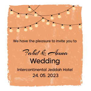 Marriage invitation social media template | Wedding Card Maker