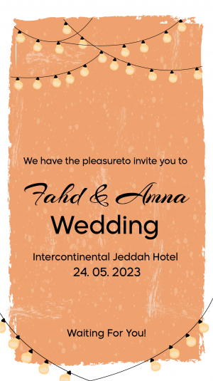 Wedding Party Invitation Social Media Story Template