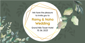 Wedding Invitation Post on Twitter | Wedding Day Twitter Design