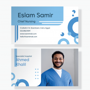 Nursing Business Card Templates | Medical Business Card Mockup