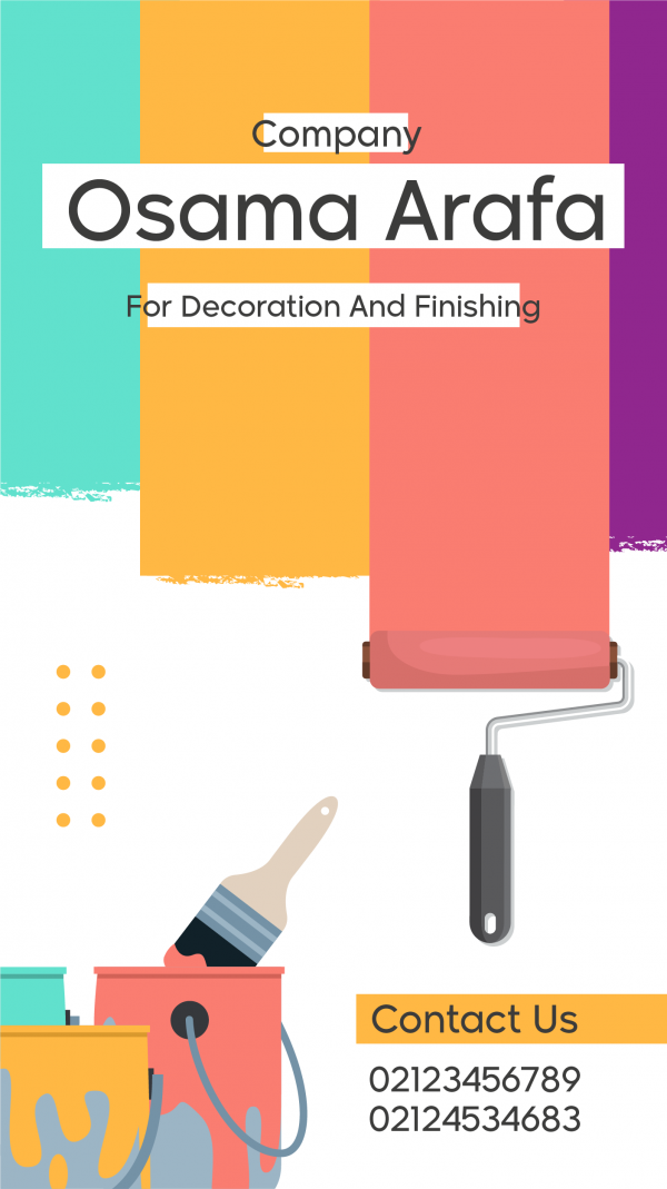Painting and Decoration Services Facebook Stories Online