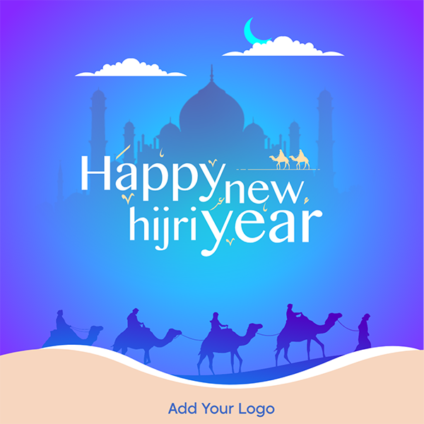 Islamic Hijri New Year Wishes on Instagram Post Template