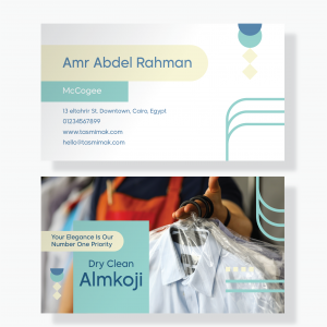 Ironing and Laundry Service Business Card Template