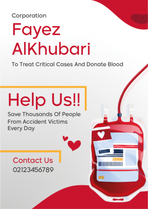 Poster Design Template for Blood Donation Campaigns
