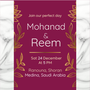 Best Marriage Invitation Social Media Post Template