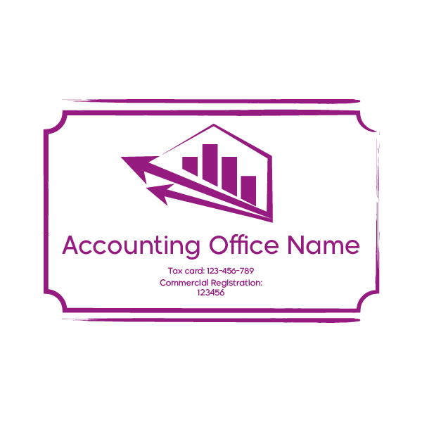 Accounting Office Stamp Design |  Accountant Stamp Format