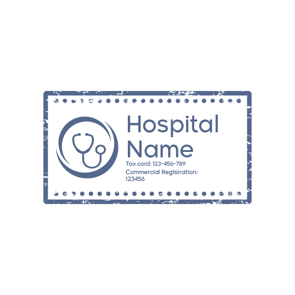 Hospital Stamp Design Online | Stamp Seal Maker