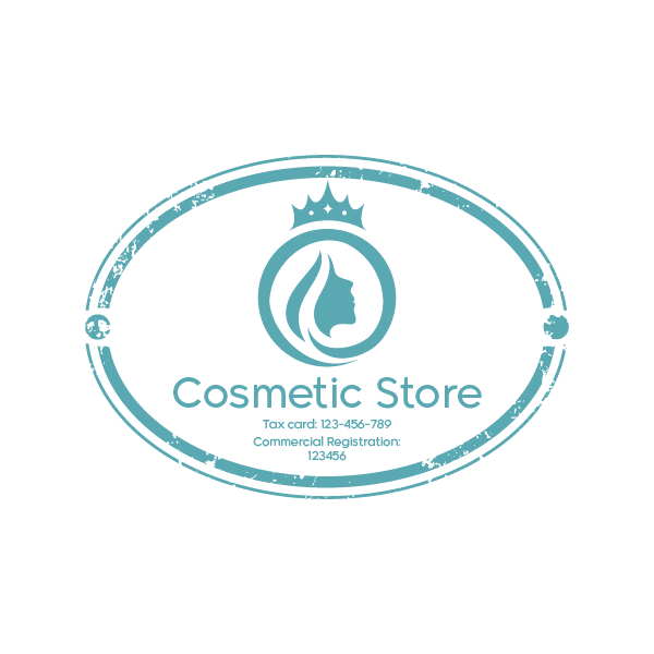 Cosmetics Store Stamp Design Online | Electronic Stamp