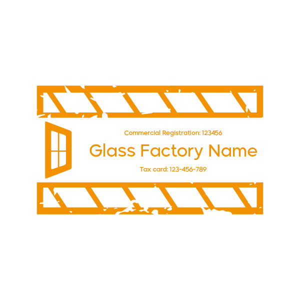 Company Seal Design Template | Glass Manufacturing Stamp