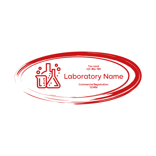 Lab Tested Certified Stamp | Laboratory Seal Design Template
