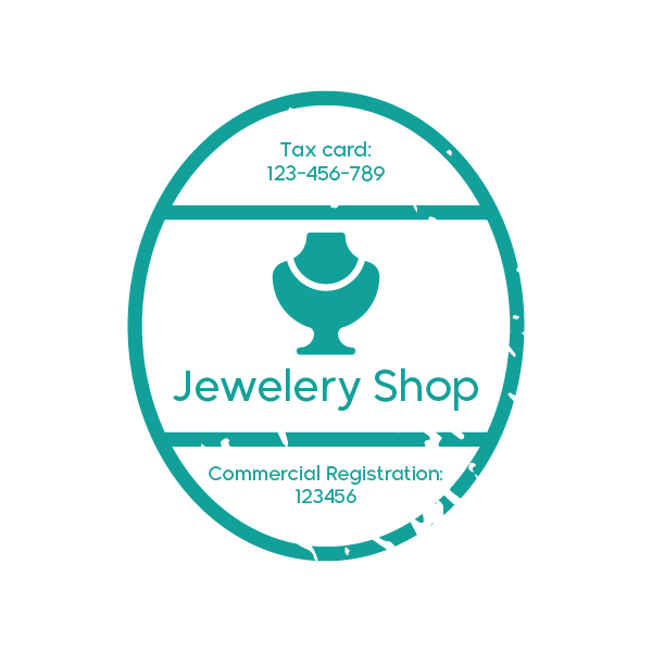 Jewelry Shop Stamp Design Online | Jewelry Logo Stamp Maker