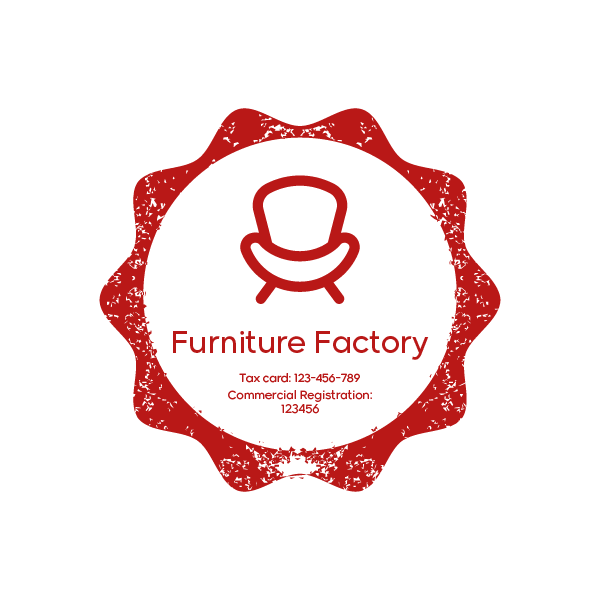 Furniture Store Stamp Design | Company Seal Maker Online