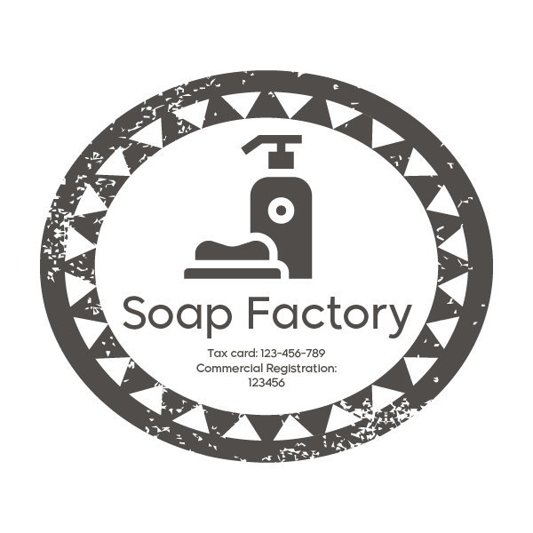 Soap Factory Stamp Design | Electronic Company Seal