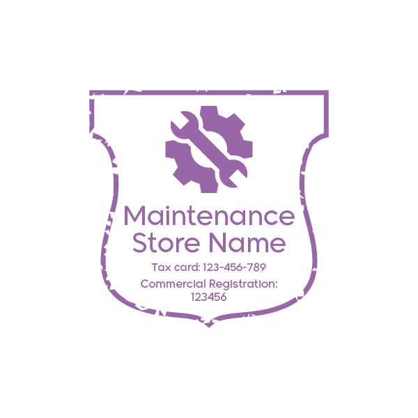 Maintenance Company Stamp Design | Seal Creator