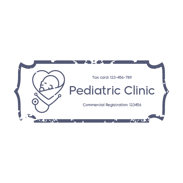 Pediatrician Stamp Design Template | Stamps for Doctors