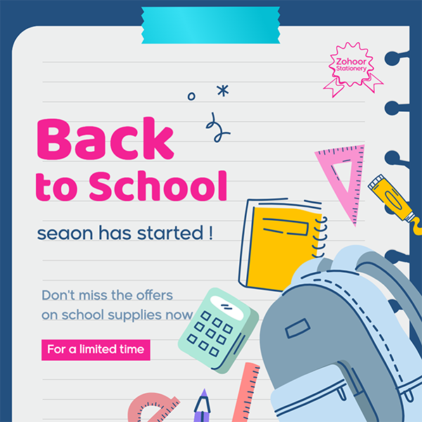 Back To School Sale Facebook Post Template PSD