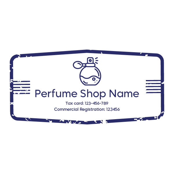 Stamp Design for a Perfume Store | Perfume Bottle Stamp