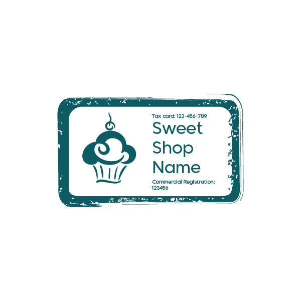 Sweet Shop Stamp Design Template | Cake Stamp 