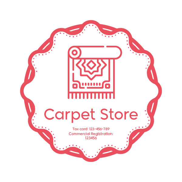 Carpet Factory Stamp Template | Carpet Shop Logo Stamp Design