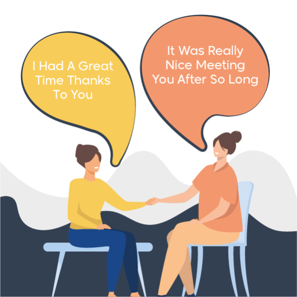 Speech Bubbles with Characters Facebook Post Template