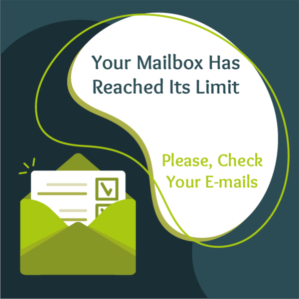 Facebook Post Design with Mailbox Vector Icon 