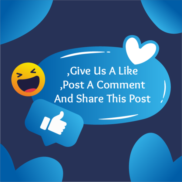 Interactive Facebook Post with Social Media Icons
