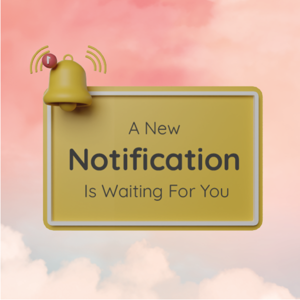 Amazing Facebook Post Mockup with Notification Icon Bell