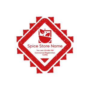 Spices Company Stamp Design | Logo Stamp Maker