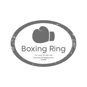 Boxing Gloves Stamp Design | Sports Stamp Template