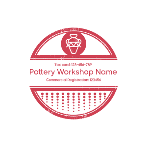 Stamp Design Online for a Pottery Shop |  Stamp Seal Maker