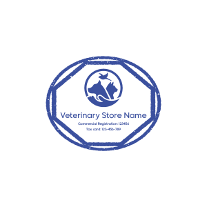Pet Shop Stamp Design | Veterinary Doctor Stamp