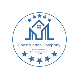 Construction Company Stamp Template | Stamp Maker Online