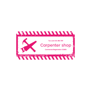 Carpenter Stamps | Carpentry Workshop Logo Stamp Design