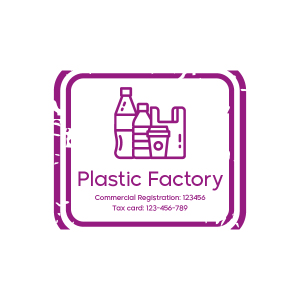 Plastic Company Stamp Design | Stamp Seal Maker