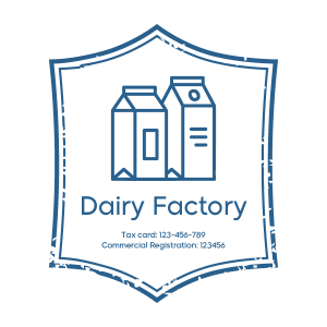 Dairy Farm Arabic Stamp Design | Editable Dairy Stamps