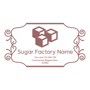 Sugar Company Logo Stamp Design | Business Stamp Maker