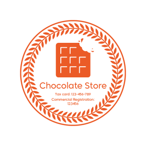 Stamp Design for a Chocolate Store |  Chocolate Stamps