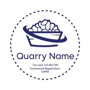 Quarry Company Stamp Design Template | Personal Seal Design